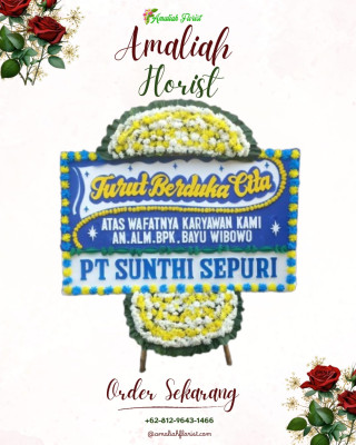 Papan Bunga Duka di Balen